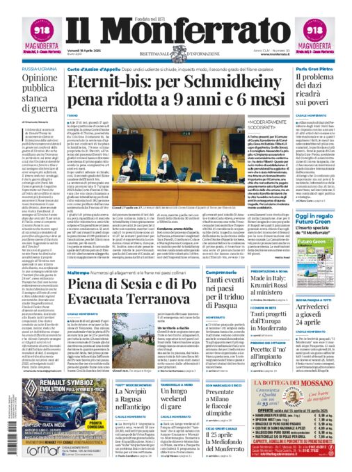 Il Monferrato - Edizione 30 del 18/04/2025